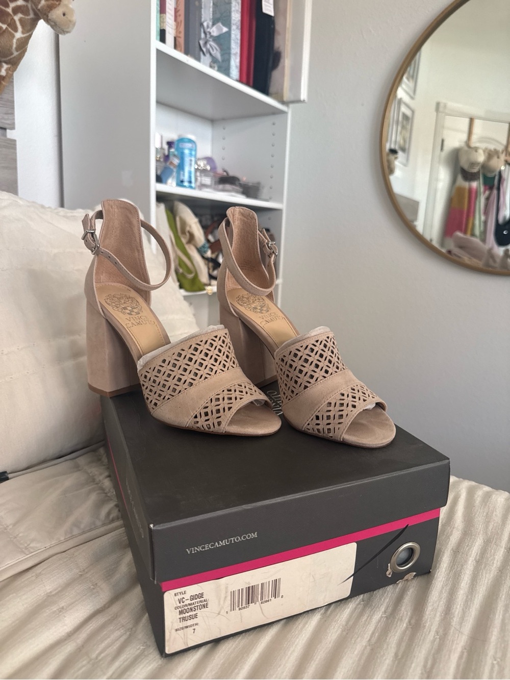 Vince Camuto Blush Taupe heels